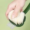 Щетка для ванны с длинной ручкой, двухсторонний скребок для спины, мягкая щетина, щетка для душа, отшелушивающее средство для тела для дома, ванной комнаты