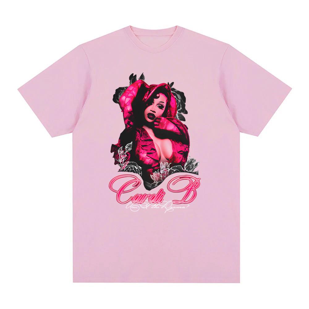 AM I THE DRAMA Pretty and Petty TEE Fashion Vintage New Cardi B Tshirts Top Goth Grunge Oneck High Quality FemaleMale Tshirt