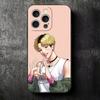 B-J A-Alex Аниме Мягкий Чехол для Телефона для iPhone 16 16E 17 Air 15 Pro Max 14 Plus 13 Mini 11 12 7 Черная Крышка Задняя Панель