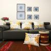 Inspirational & Modern Floral Cushion Set with Gallery Wall- Set of 5