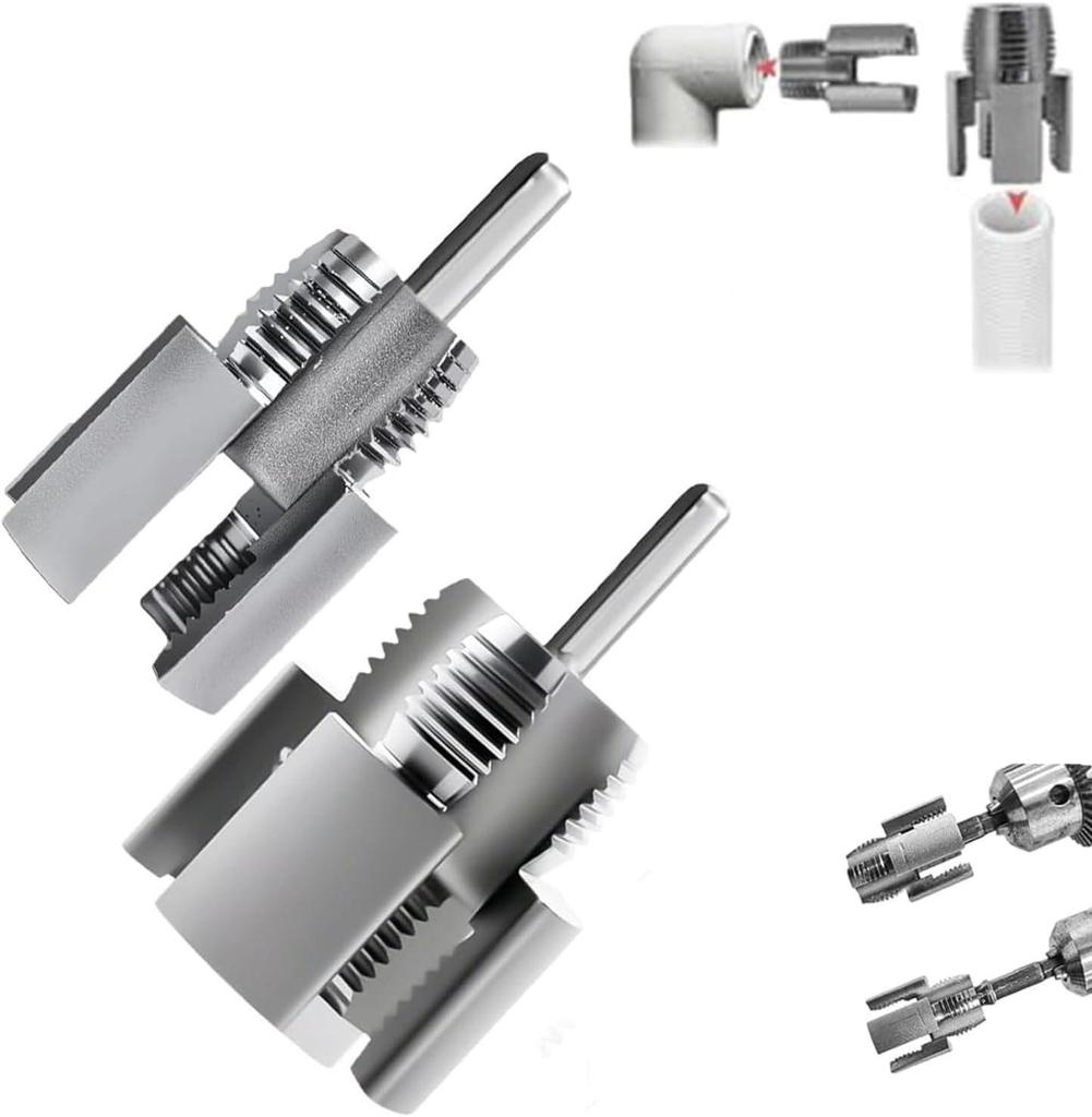 Integrated Pipe Threader Tool for PPR Water Pipes - Internal and External Threading, 4 & 6 Point Tappings