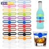 6/12/24pcs Wine Labels Glasses Drinking Marker Set Food Grade Silicone Mark Silicone Glass Markers For Bar Parties