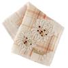 Paul Joe Large Towel Chrysanthemum and Check Hand PAUL JOE ACCESSORIES & Handkerchief, (Ivory) [100% Cotton] Women's Towel, Approx. 28cm, &