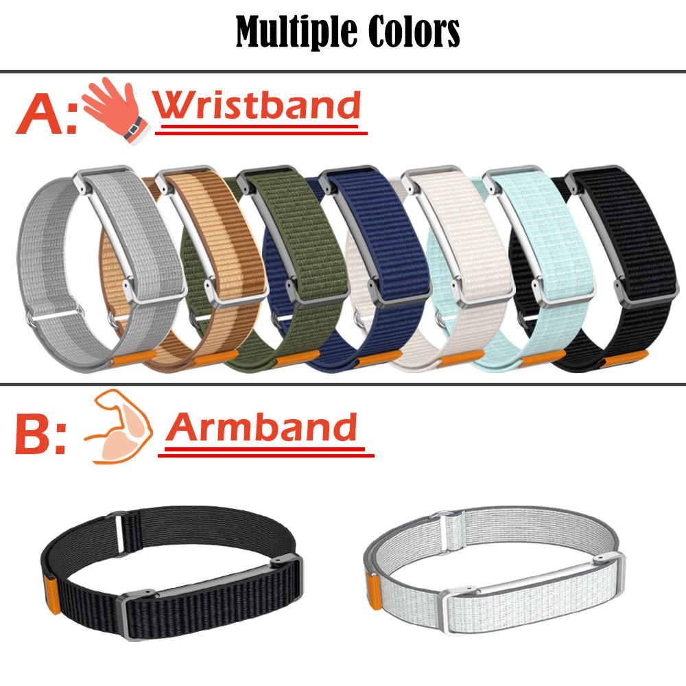 Нейлоновый наручный ремешок и браслет для Google Fitbit Air с металлическим каркасом, регулируемый спортивный ремешок для Google Fitbit Air