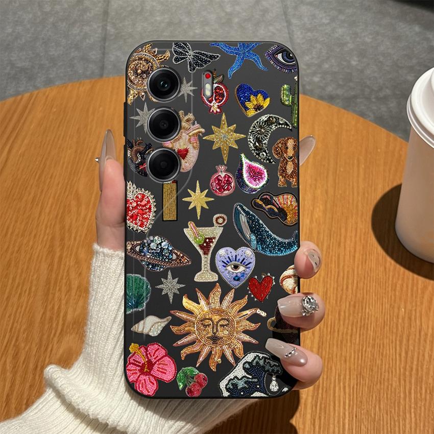 Для Tecno Camon 40 20 19 17 16 15 Pro Premier 18P 16S 17T Чехлы для телефона Матовый силикон Милый бантик Легкие Противоударные чехлы Для Tecno Camon18i Бампер