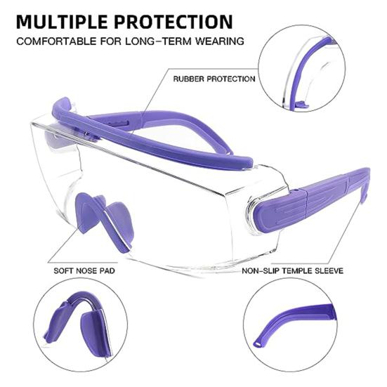 Защитные очки с защитой от запотевания, удобные защитные уплотнения, защита от прозрачного зрения, пыленепроницаемые очки для мужчин и женщин