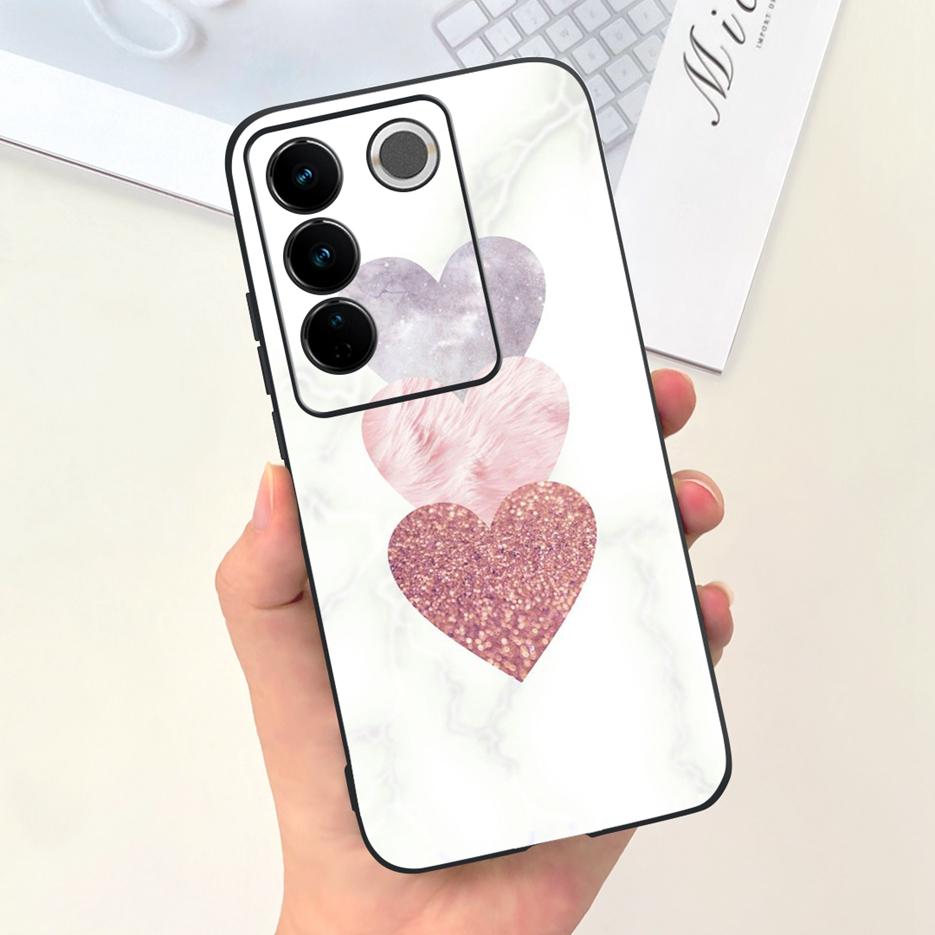 Чехол для Vivo V27 Чехол для Vivo V27e V2237 Милый Модный Расписной Чехол Мягкий Силиконовый Чехол для Телефона Для Vivo V27 Pro V 27 V27e Задняя Крышка Сумки