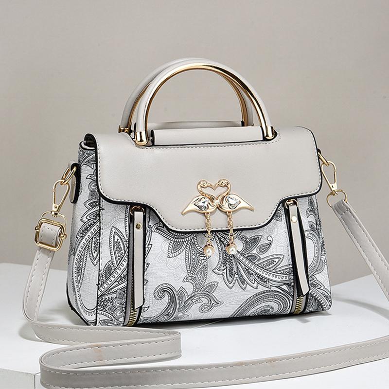 Новая модная сумка с цветным принтом из искусственной кожи, водонепроницаемая, вместительная, сумка через плечо, темпераментная сумка через плечо для поездок на работу