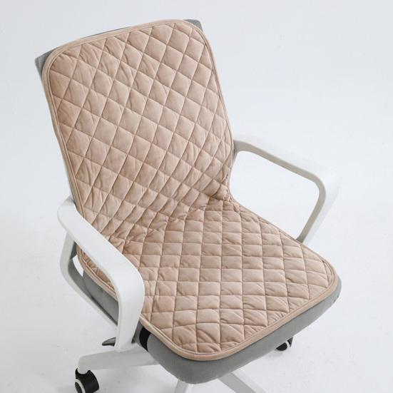 Plush Seat Cushion with Adjustable Design Soft Comfortable Chair Pad Removable Foldable Backrest Cushion