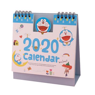 Мультяшный 2020 Настольный календарь Дом Офис Ежемесячный Настольный Настольный Календарь-планировщик