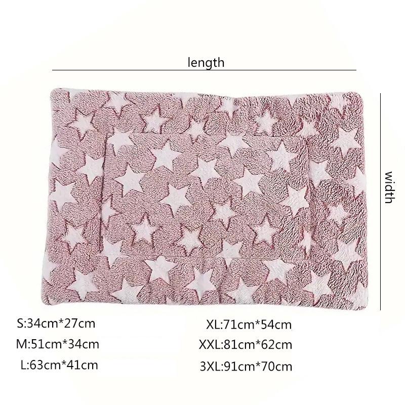 Thick Plush Pet Cushion: Warm Dog & Cat Bed for All Sizes, Ideal for Spring & Winter