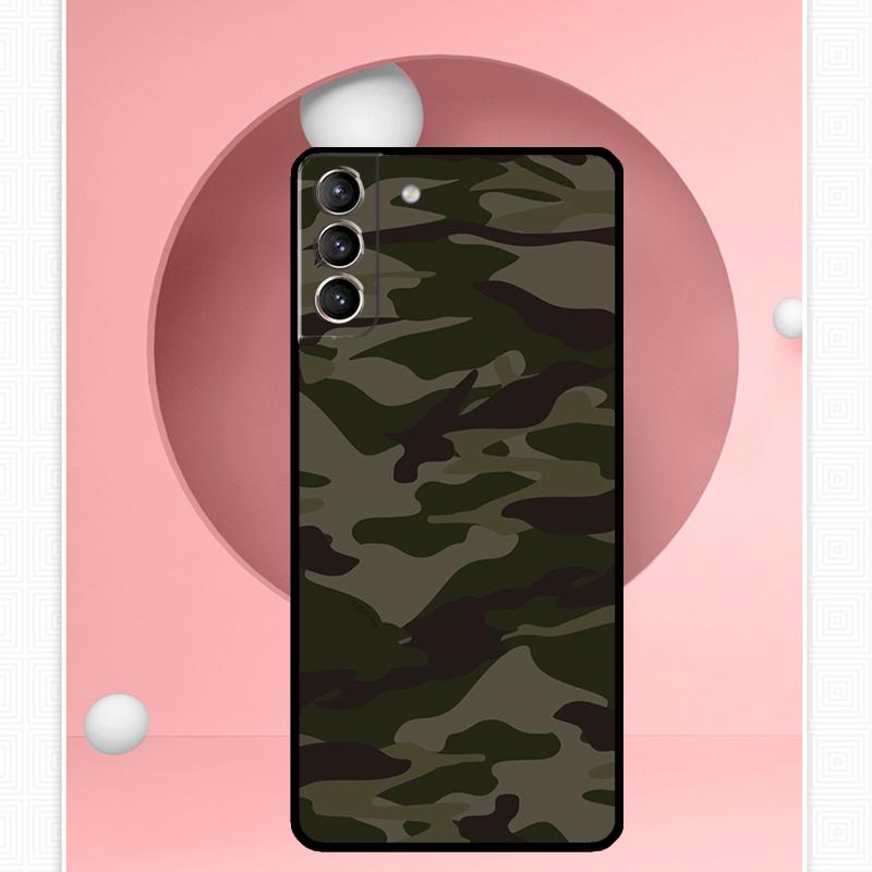 Military Army Camouflage Cover For Samsung Galaxy S23 S24 Ultra S8 S9 S10 S22 Plus Note 10 20 Ultra S20 S21 FE Case