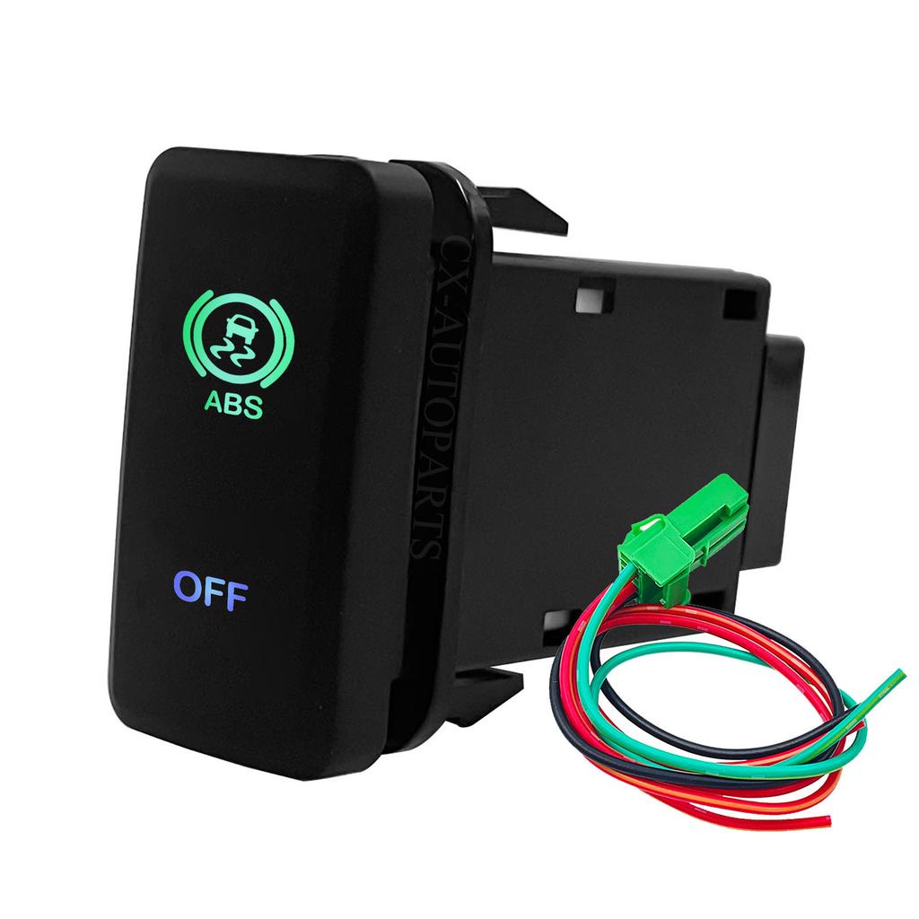 12V Winch Power Green Blue Button Switch Car LED Light Bar Compressor Aux ON OFF For Toyota Tacoma FJ Cruiser Highlande Hilux