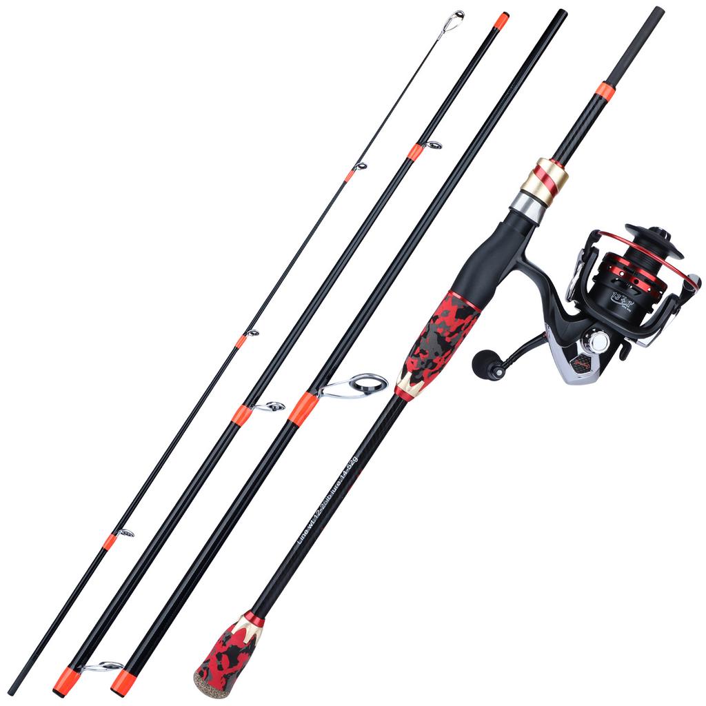 SOUGAYILANG Удочка Спиннинговая удочка Портативная сверхлегкая удочка Углеродная удочка для пресноводной морской рыбалки Снасти