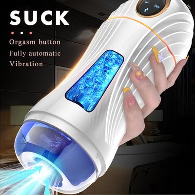 Мужской мастурбатор, игрушки, автоматическое сосание, чашка для мастурбации для мужчин, глубокая глотка, оральная вагина, всасывание, минет, вибрирующая секс-машина