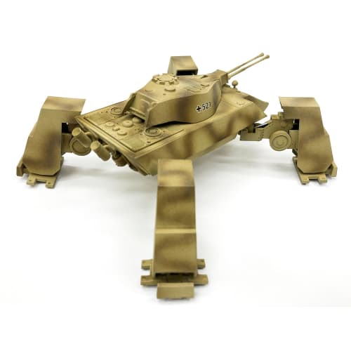 Rocket Models 1/72 German Biela-F?ssler-class Tusk Turret with 55mm Twin Cannons, Battle of the Suez Canal, December 1942, Plastic Model Kit 47064 (Ta