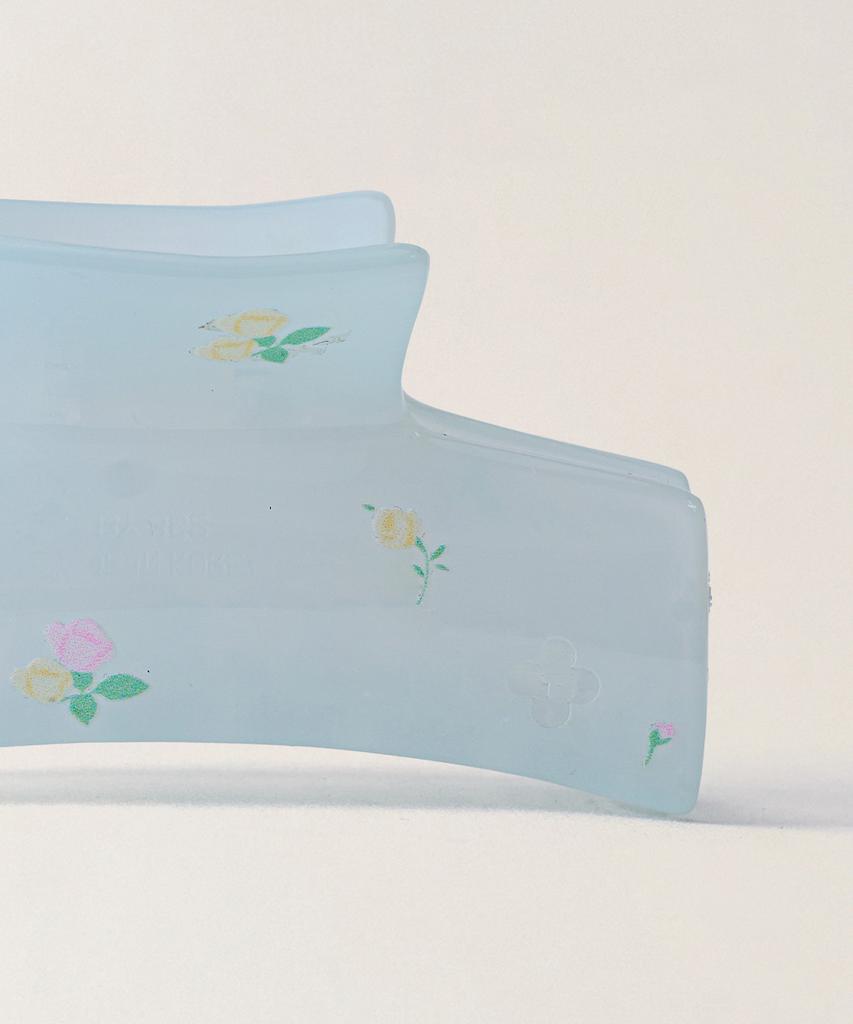 Ttudement Floral Pattern Hair Clip_Light Blue