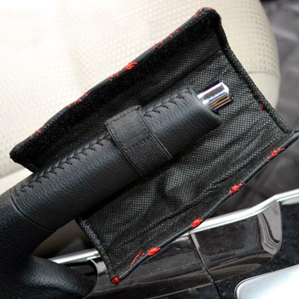 2Pcs/set Car Shift Handle Cover Handbrake Protective Universal Adjustable Shift Knob Cover Non-Slip Durable Auto Accessories