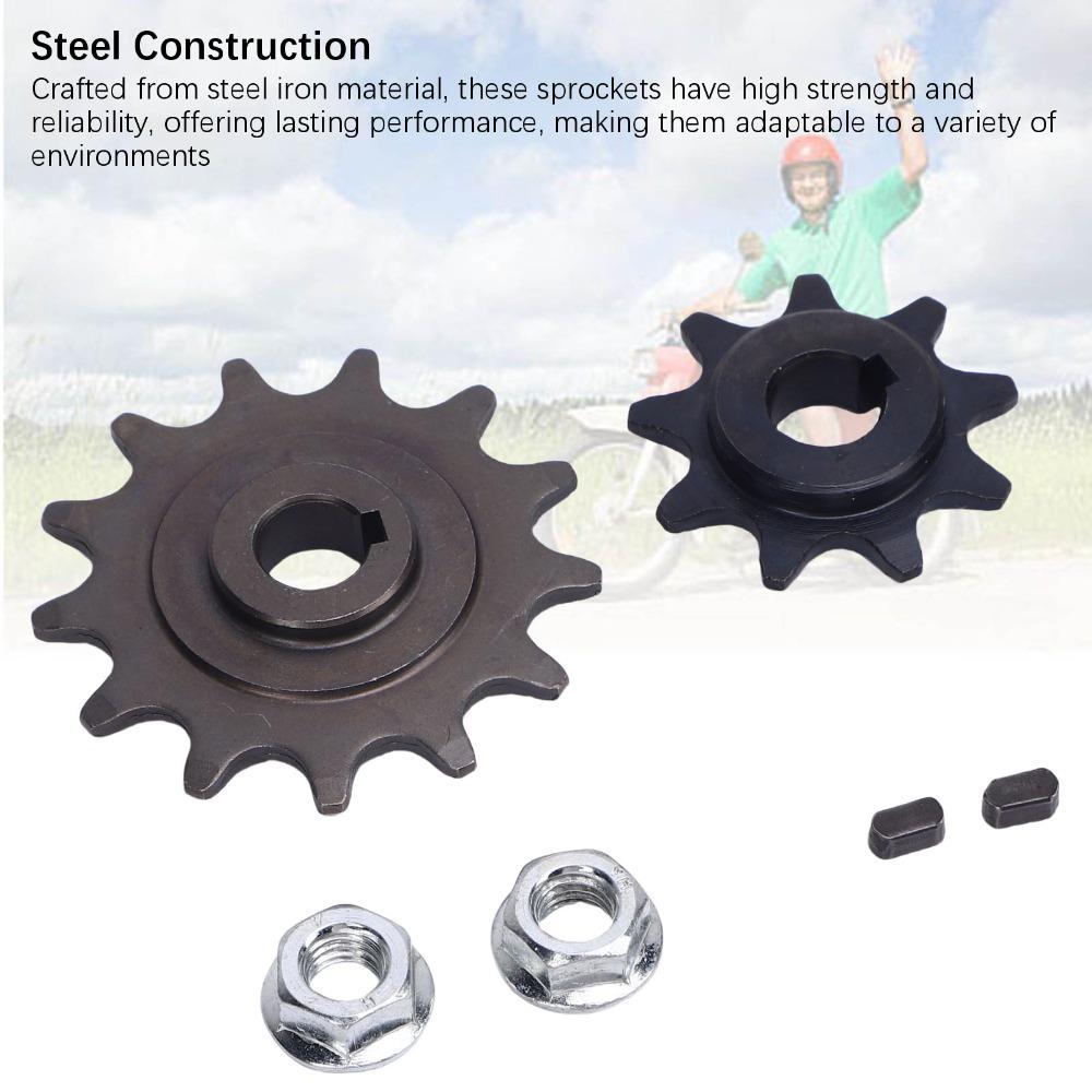 9 Tooth Motor Sprocket Replacement 13 Tooth Gear Motor Sprocket Kit for Brushed Gear Motor