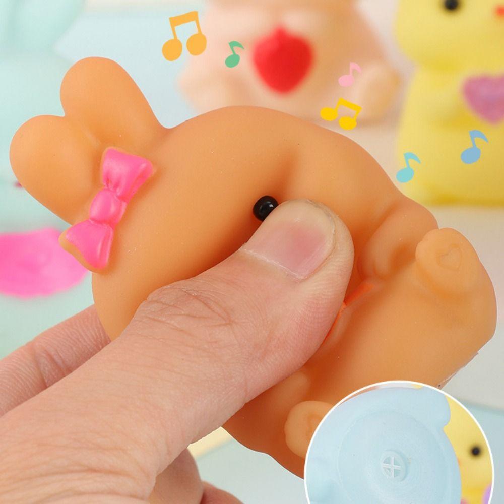 6 шт./компл. Сжимаемый пасхальный кролик, игрушка-фиджет из ПВХ, кролик, медленно восстанавливающийся, игрушки-кролики для взрослых