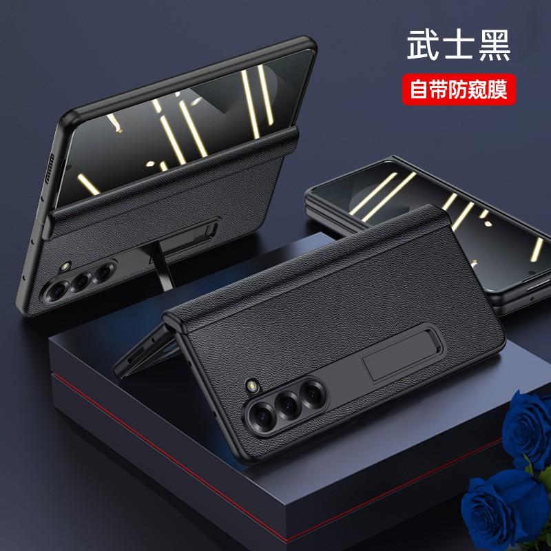 Premium Genuine Leather Flip Case Galaxy Z Fold6 With Hidden Kickstand Magnetic Drop Protection