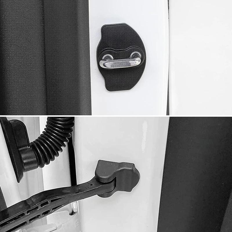 for Tesla Model 3 Y Juniper Highland 2019-2025 2026 ABS Car Door Lock Limiter Protector Cover Kit Check Arm Stopper Latch Guard