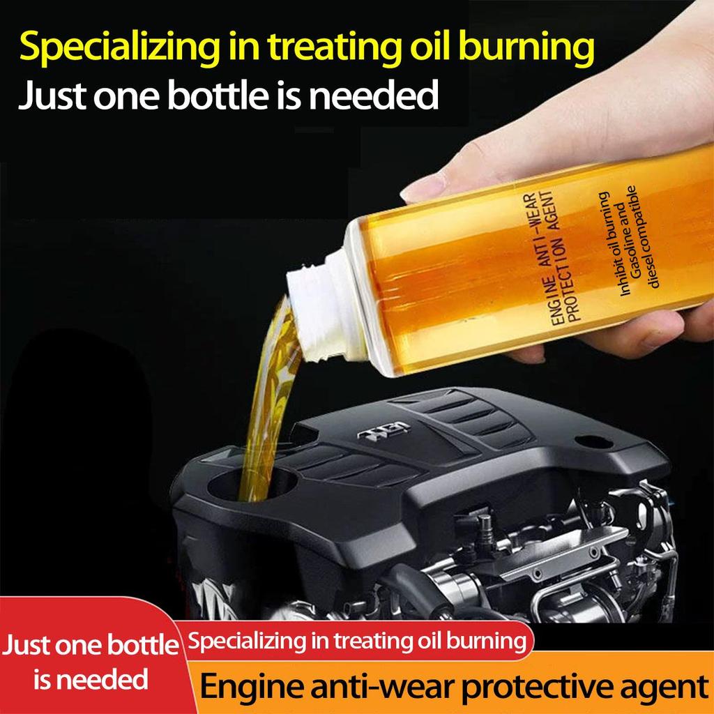 Engine Anti-Wear & Noise Reduction Additive - Anti-Vibration, Anti-Rust, Burning Treatment for Automotive Engine Oil