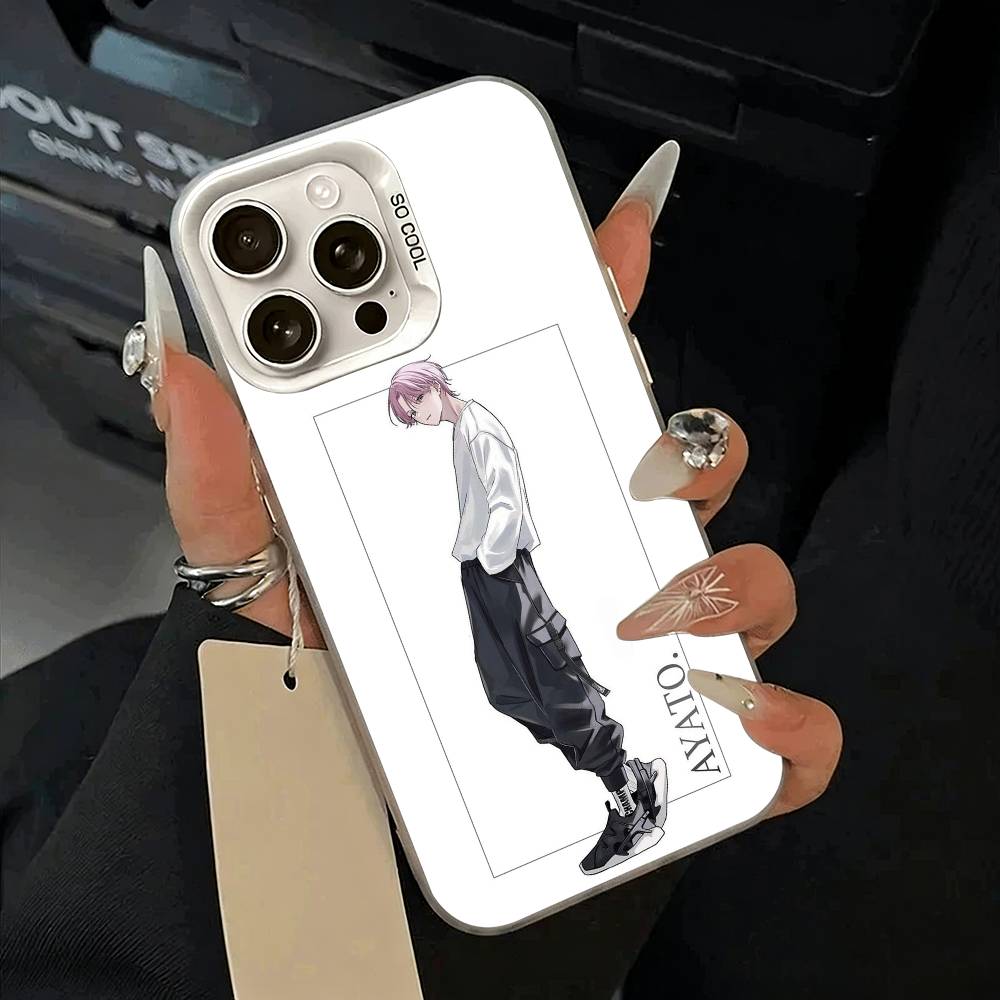 Чехол для телефона F-Fukuhara Tamon Anime Portrait для iPhone 11 12 13 14 15 16 Pro Max Plus белый Серебристый Чехол для телефона