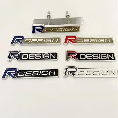 3D Металл Rdesign R Дизайн Передняя решетка автомобиля Значок Стикеры Эмблема Наклейка Украшение Для XC40 XC60 XC90 V90 S90 S60 V60 V40 C70