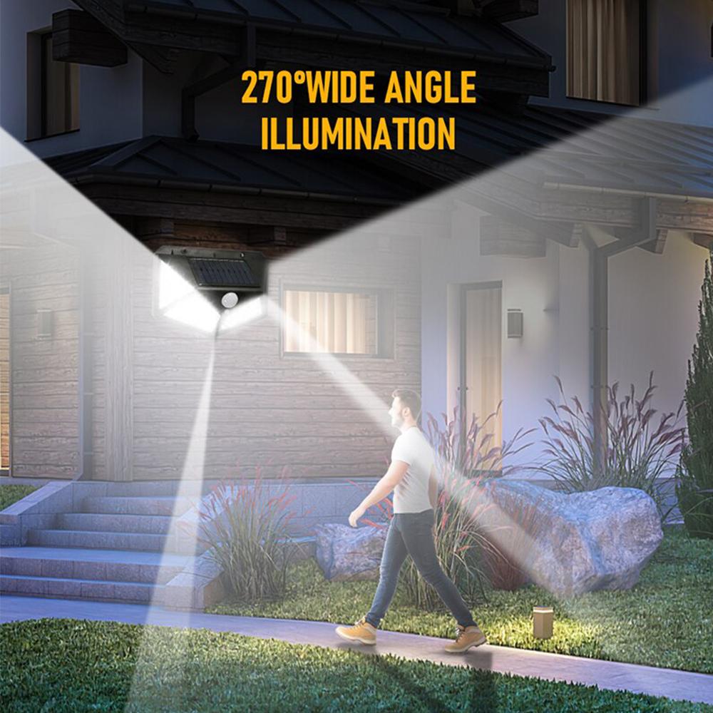 1/2/4/6/8/10 шт. многофункциональные светодиодные солнечные фонари с датчиком движения наружные водонепроницаемые декоративные настенные светильники с углом освещения 180 градусов