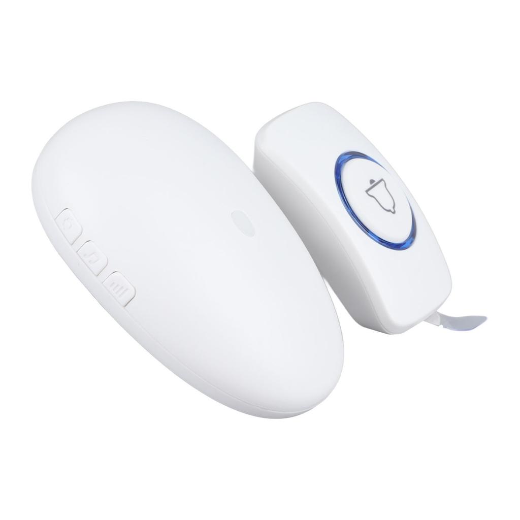 Wireless Doorbell Colorful Flashing Light 57 Ringtone Adjustable Volume for Home