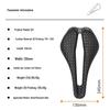 TOSEEK Carbon Fiber 3D Printed Bike Saddle Q11 - Super Light EVA Road & Mountain Seat