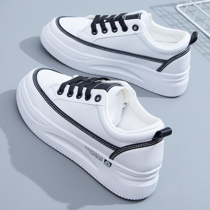 Fashion Casual Women's Shoes Autumn Styles Are High All-match White Shoes Platform Shoes Leisure Walking Shoes for Women