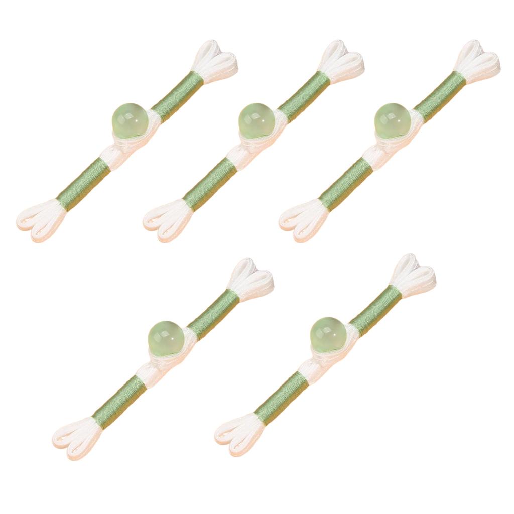 5PCS Chinese Cheongsam Buttons Traditional Costume Ornament Closure Buttons for Sewing Sweater Cardigan Evening Gowns