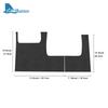 Driver Anti-Kick Pad For Ford Mustang GT Dark Horse EcoBoost 2024 2025 2026 LHD RHD Car Carbon Pattern Suede Protect Sticker