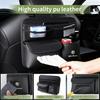 IJOPV1 Leather material car long mesh bag short seat backrest storage bag For Alfa Romeo 159 Giulietta Giulia 147 Mito 156 166 GT F1