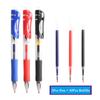 12Pcs Retractable Gel Pens Black Red Blue Ink Colored Gel Pen Set 0.5 Mm Replaceable Refills Office Stationery
