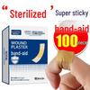 Waterproof Breathable Sterile Medical Bandage, 100 Disposable Elastic Dressings.