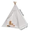 White Cotton Teepee Tent for Kids, 62.99in Height