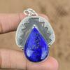 Womens Day Deal 925 Silver Pear Natural Lapis Lazuli Handcrafted Mother Pendant