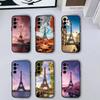 Знаменитый чехол для телефона E-Eiffel T-Tower для Samsung S25, S24, S21, S22, S23, S30, Ultra, S20, Plus, Fe, Lite, Note, 10, 9, 5G Черный чехол