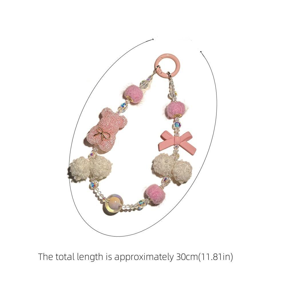 Бусины Медведь Телефон Шнур Y2k Сумка Подвеска Подвесной Роскошный Автомобиль Брелок Сумка Декор