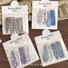 4 PCS Candy Cream Color Children's Water Drop Square Hair Clips Baby Bangs Clips Hairpins Girls' Hair Accessories Clips