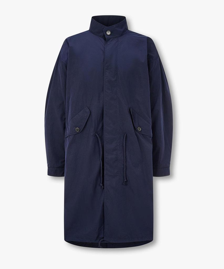 Man On The Boon Nylon String Detail Jacket_Navy 4716109005