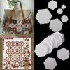 100PCS Paper Craft Handmade Craft Hexagon Templates Quilting Garment Fabric Patchwork Paper