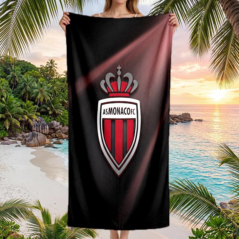 Пляжное полотенце Monaco FC с принтом, быстросохнущее, из микрофибры, впитывающее, портативное, для путешествий, для плавания