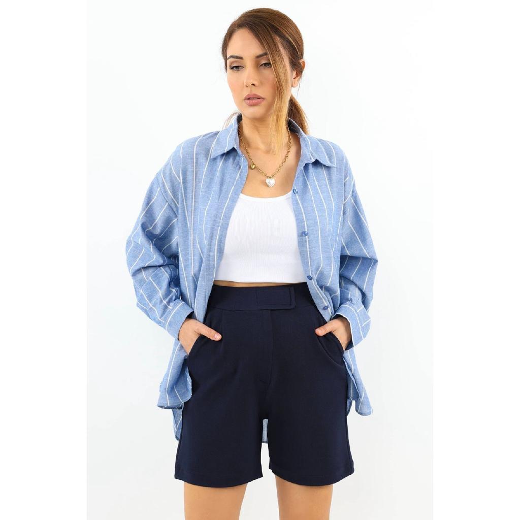 Черные женские шорты из лайкры и липучки Line Line