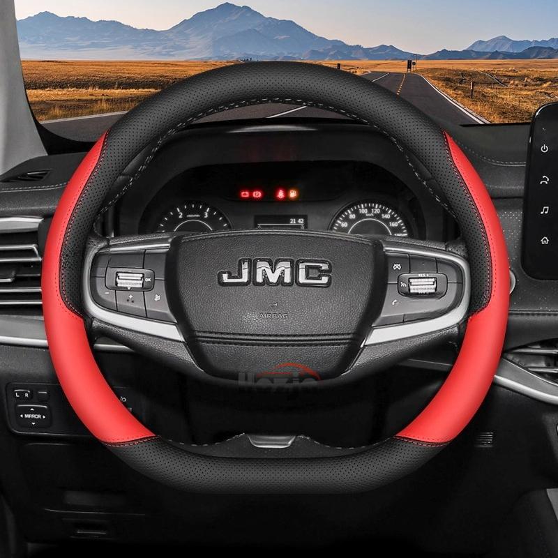 Leather Car Steering Wheel Cover for JMC Grand Avenue Dadao Vigus Plus 2018 2024 2025 2026 Accessories
