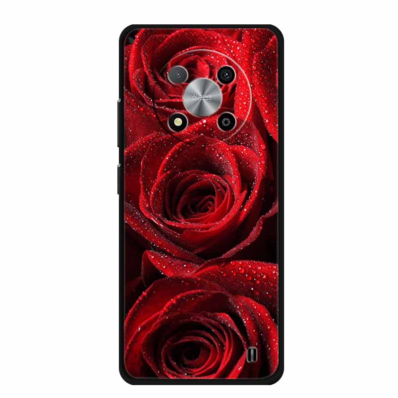 Чехол для ZTE Blade A73 5G Роскошный Мягкий Силикон ТПУ Чехол для Телефона Для ZTE Blade A73 5G 7160N Мультяшный Защитный Цветы Новый Fundas