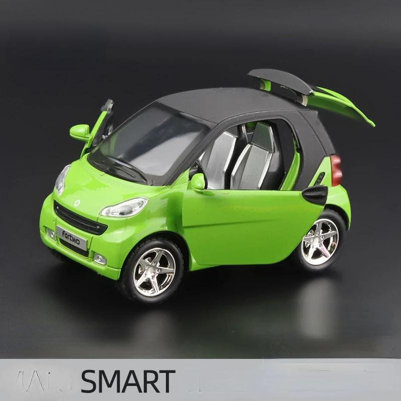 ABAC1 1:32 Smart Alloy Car Model Simulation Sound And Light Pull Back Toy Car Boy Collection Decoration Gift